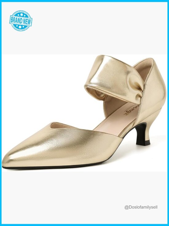 Shoes - Pointed Toe Kitten Heels Slip On Pumps Elegant Bridal Party Dressy Shoes